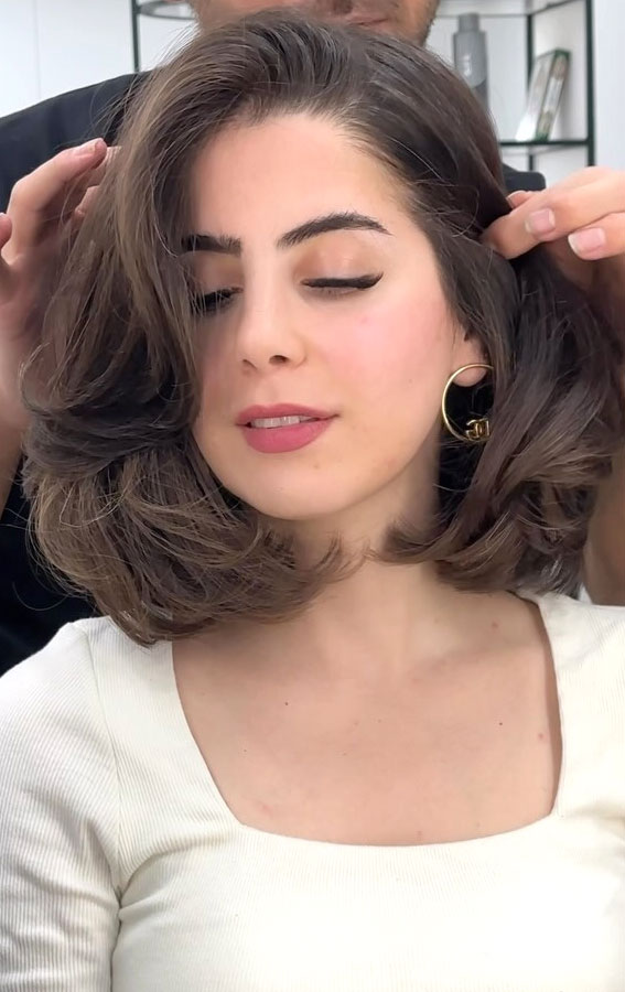 مدل موی ساید پارت با قسمتهای لاایه لایه 
