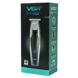 ماشین اصلاح موی صورت وی جی ار کد 070 | مشکی براق | گارانتی اصالت و سلامت فیزیکی کالا