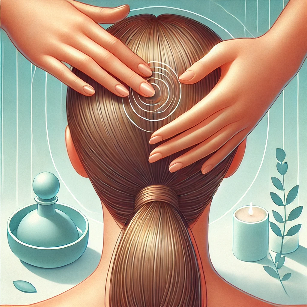 ماساژ موهای سر جهت رشد مو